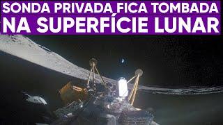 Sonda cai virada na superfície da Lua