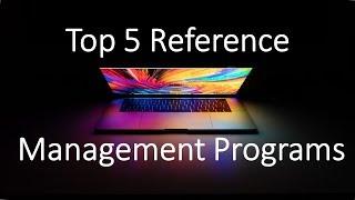 Top 5 Reference Management Softwares