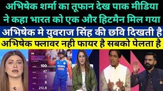 Pak media on Indian Young Player is 100 times better than Babar & Rizwan - Pak media on Abhishek 100