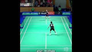 kento Momota VS shi yu qi#shorts #badminton #skills