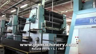 PP MACHINERY - PRINTNG & PACKAGING MACHINERY - Roland 800 5 colours + anilox coater