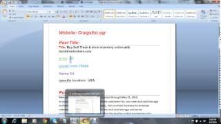 How to post in craigslist
