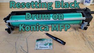 How to Reset Black Drum on Konica MFPs #konica #konicaminolta