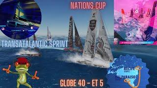 Virtual Regatta - Nations Cup J+6 & Transatlantic Sprint J+9 & Globe 40 J+19