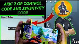 [New] Akki 2op Layout Code And Sensitivity Code 2021 || Pubg Mobile