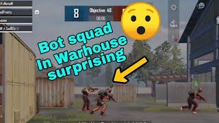 Bot squad in warhouse pubg/Bot squad In arena training/faced bot squad in tdm match/bot in tdm pubg