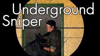 Airsoft Sniper Gameplay - Scope Cam - Underground Sniper