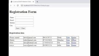 C# Asp.Net Insert Update Delete and View With SQL Server Database Stored Procedure