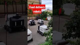 Food delivery robots #moscow #yandex #technology #shortsvideo #shortsyoutube #shorts #new #short