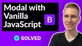 Call modal manually with vanilla JavaScript in Bootstrap 5