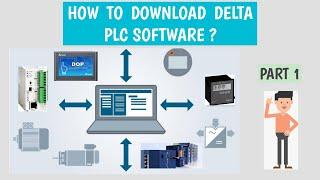 Part 1 | How to download Delta PLC software | Delta PLC | DVP12SE11T / R | wplsoft |