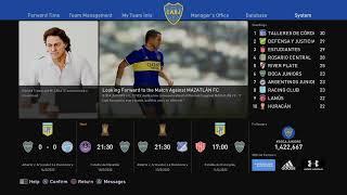 E Football PES 2021 season update Ps4 Gameplay master league Boca Juniors