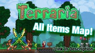 ALL Items Map+Awesome Buildings World Download! (LINK IN DESCRIPTION) (IOS/ANDROID) | Terraria 1.3