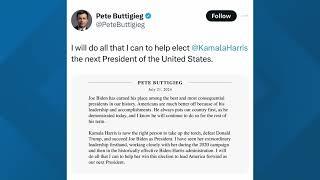 Pete Buttigieg endorses Kamala Harris for president