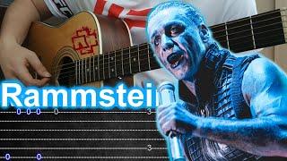 How to play Rammstein Mutter fingerstyle guitar +TAB