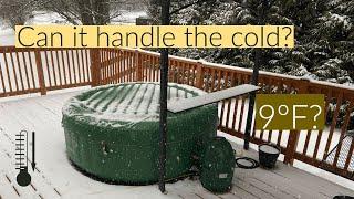 Can an Inflatable Hot Tub Run in the Winter? | Coleman SaluSpa Inflatable Hot Tub