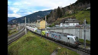 Bahnverkehr im Bahnhof Selzthal am 18.11.24 - "Die ersten Tauernbahnumleiter, 1144 mit IC und REX"