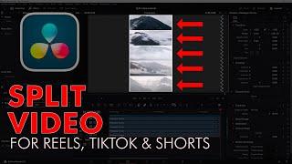Simple Split Video Tutorial in Davinci Resolve 18 for TikTok, Reels and Shorts