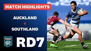 RD 7 HIGHLIGHTS: Auckland v Southland (Bunnings NPC 2024)