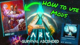 HOW TO USE MODS IN ARK SURVIVAL ASCENDED! How to download and play mods in ASA