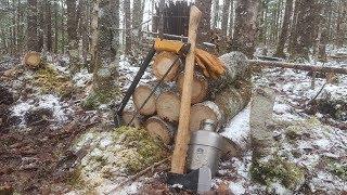 Agawa Canyon Boreal 21 Folding Saw Review & Processing Wood #bushcraft