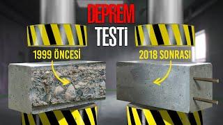 İNŞAAT KOLONLARINA DEPREM TESTİ YAPTIM!