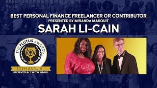 Sarah Li-Cain Wins Best Personal Finance Freelancer or Contributor Presented by Miranda Marquit