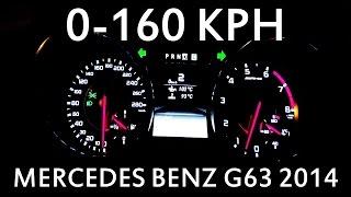 Mercedes Benz G63 2014 Acceleration 0-160 KPH (With a Timer)