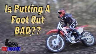 "Never Let Your Feet Leave The Pegs" - Best Dirt Bike Foot Position?