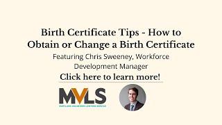 Birth Certificate Tips - How to Obtain or Change a Birth Certificate