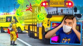 In GTA 5... Coronavirus OUTBREAK on a school bus! (LSPDFR Police Mod) #LSPDFR