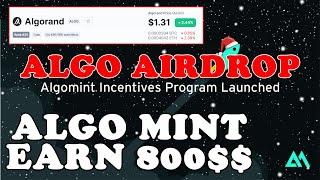 Algomint Airdrop How to participate in Algomint incentives Program Urdu Hindi | Algorand ALGO