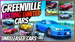 TESTING OUT LIMITED CARS?! - Greenville Unreleased Cars - GV - Greenville Wisconsin Roblox