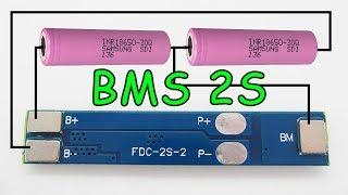 bms 2s контроллер заряда и разряда Li-Ion аккумуляторов 18650.
