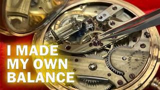 Vacheron & Constantin Pocket Watch - DIY Balance Staff! Amazing Restoration