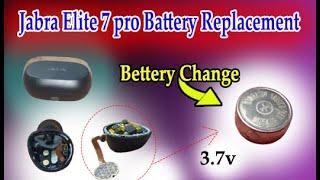 Jabra elite 7 ective battery change neat and clen just 05 ment job,battery replacement,dissesamble