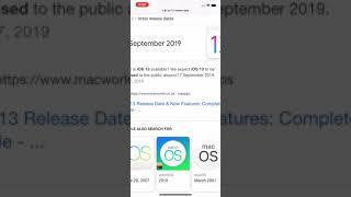 iOS 13 Release date