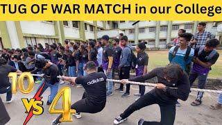 TUG OF WAR match in our college of Engineering | Aaj jeet gaye #boisar #college #youtubefeed