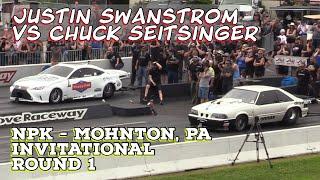 Street Outlaws 2021 No Prep Kings - Mohnton, PA: Invitational Round 1, Justin Swanstrom vs Chuck