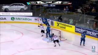 Latvia vs Kazakhstan IIHF 2014 (World Championship) highlights