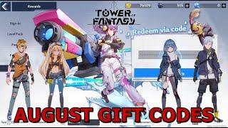 TOWER OF FANTASY : AUGUST GIFT CODES ( HOW TO REDEEM GIFT CODES )