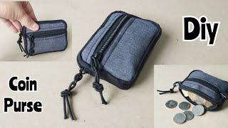 COINPURSE DIY / PAANO MANAHI NG COINPURSE / COINPURSE SEWING TUTORIAL