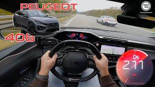 Peugeot 408 GT (131Hp)  POV Test Drive | TOP SPEED UNLIMITED Autobahn