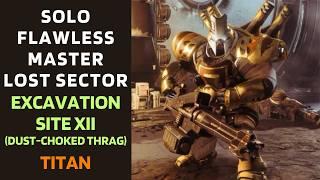 SOLO Flawless Master Lost Sector Excavation Site XII on Titan [Destiny 2]