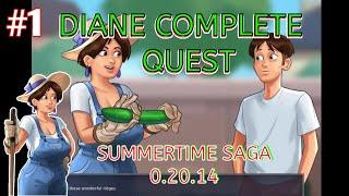 Gardening & Milk Delivery | Diane Complete Quest | Summertime Saga 0.20.14 | Full Walkthrough #1