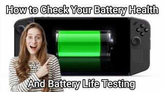 How to Check the Battery Health of your Legion Go | Battery Life Testing with Max and Min TDP