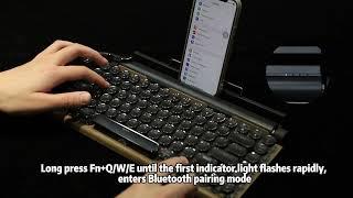 Taiahiro Retro typerwriter mechanical keyboard, How to connect bluetooth