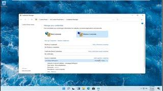 Remove or Update Old Passwords Using Credential Manager in Windows 11 [Tutorial]