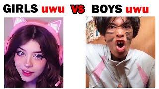 Girls uwu vs Boys uwu #memes #boysvsgirlsmemes