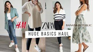 WINTER BASICS HAUL | H&M , ZARA , BANANA REPUBLIC